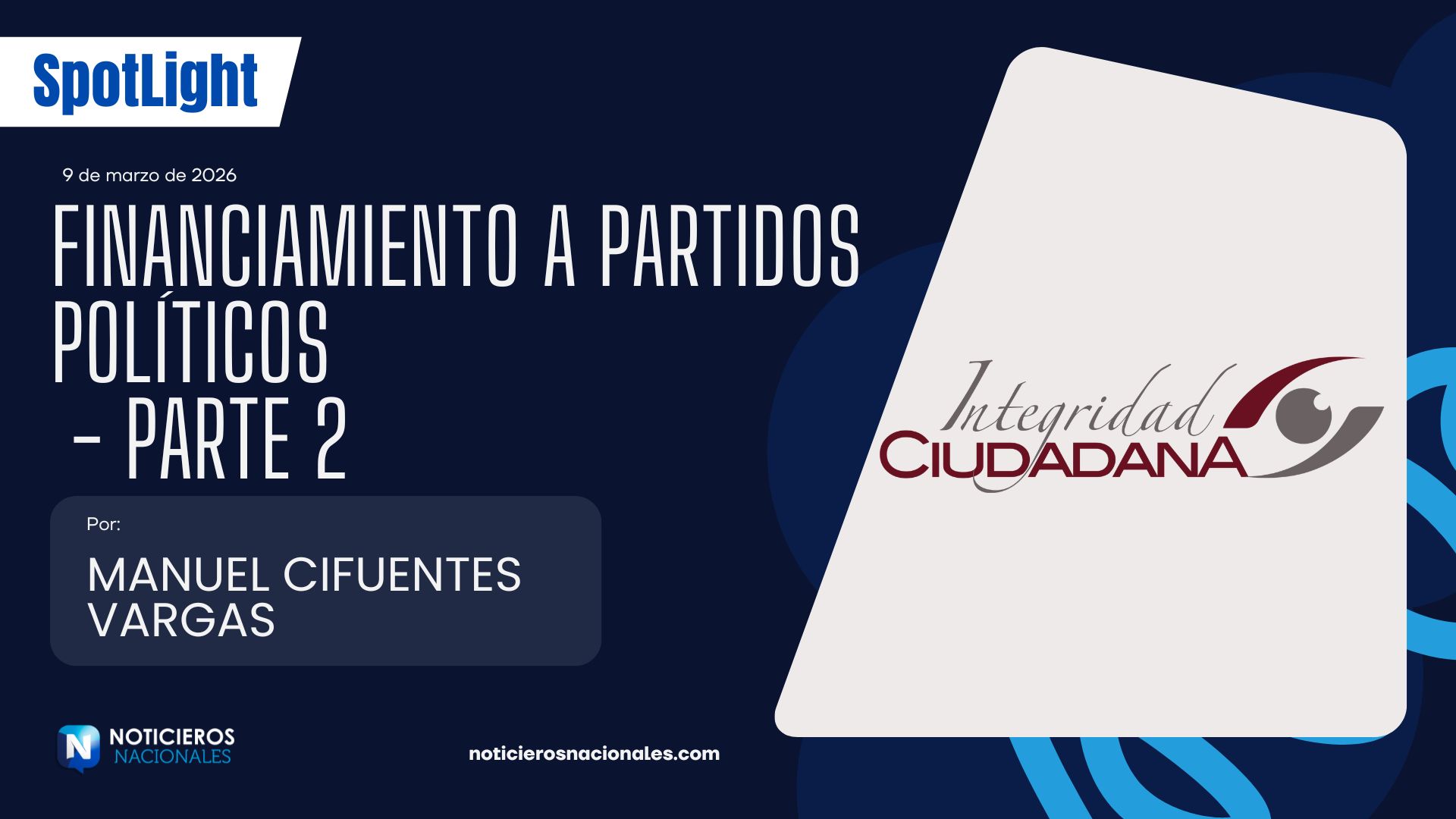 Manuel Cifuentes Vargas - Fianciamiento Publico