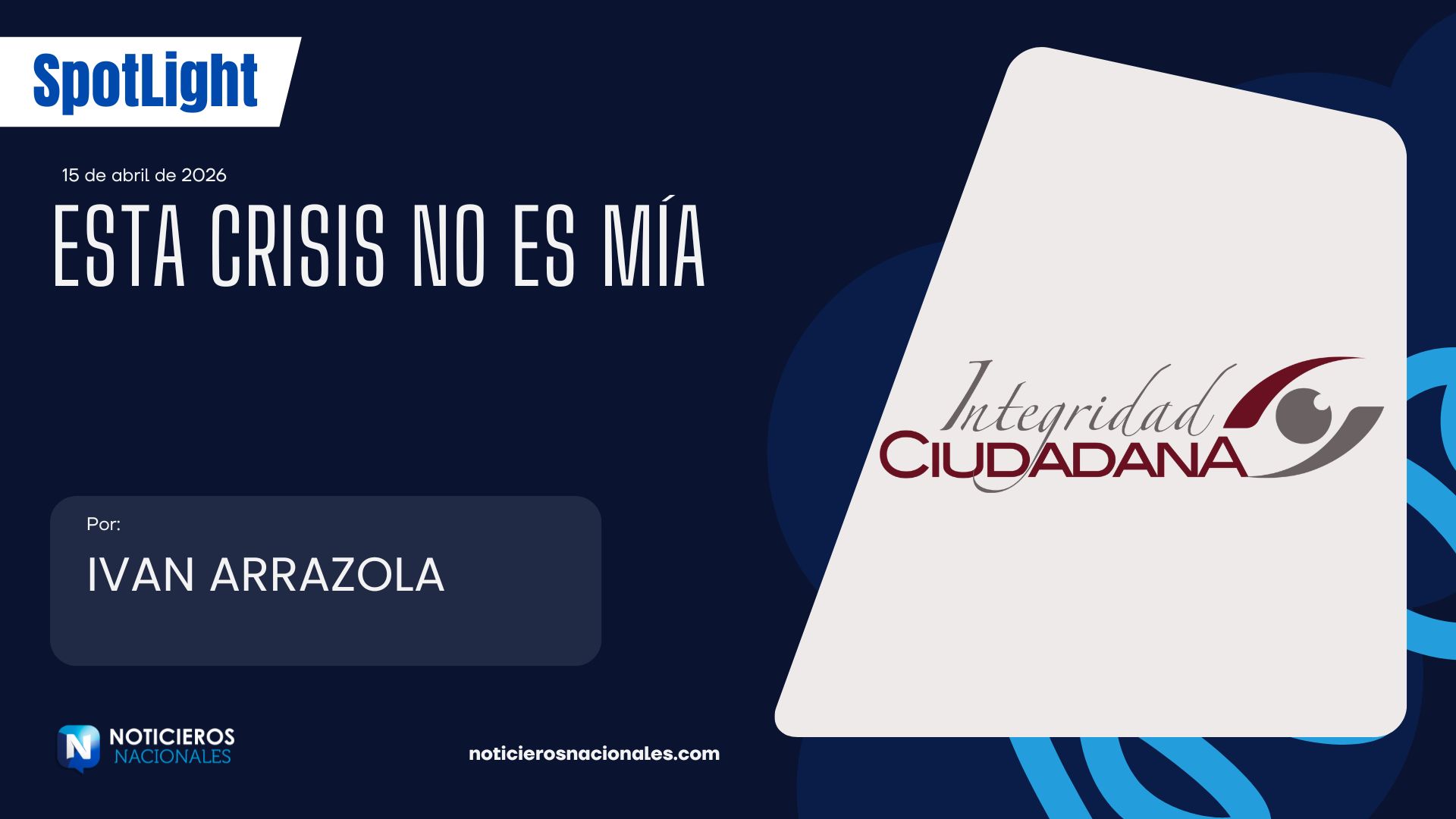 Esta crisis no es mía