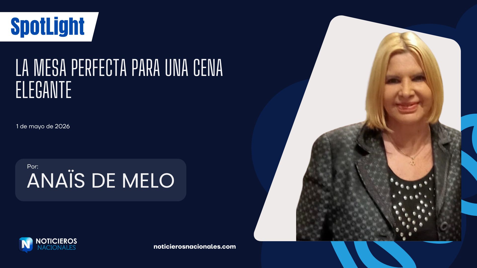 La mesa perfecta para una cena elegante