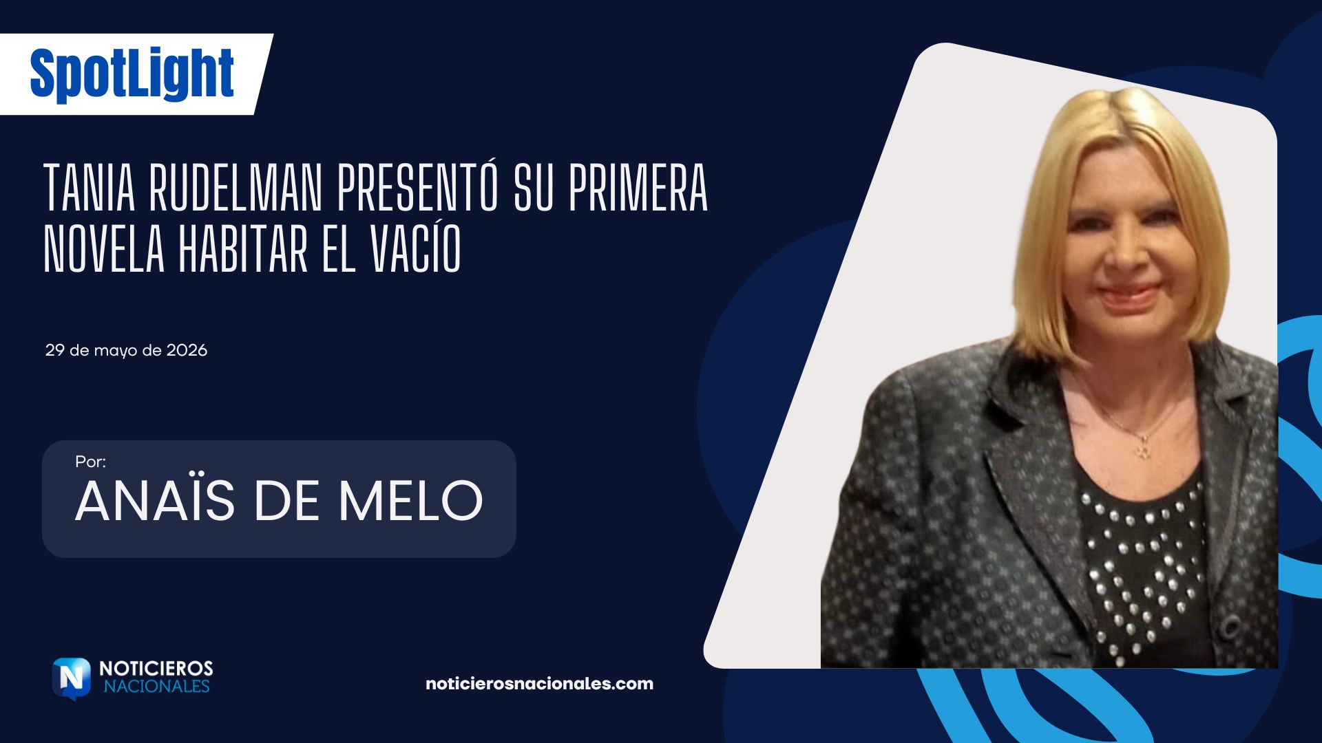Tania Rudelman presentó su primera novela Habitar el Vacío